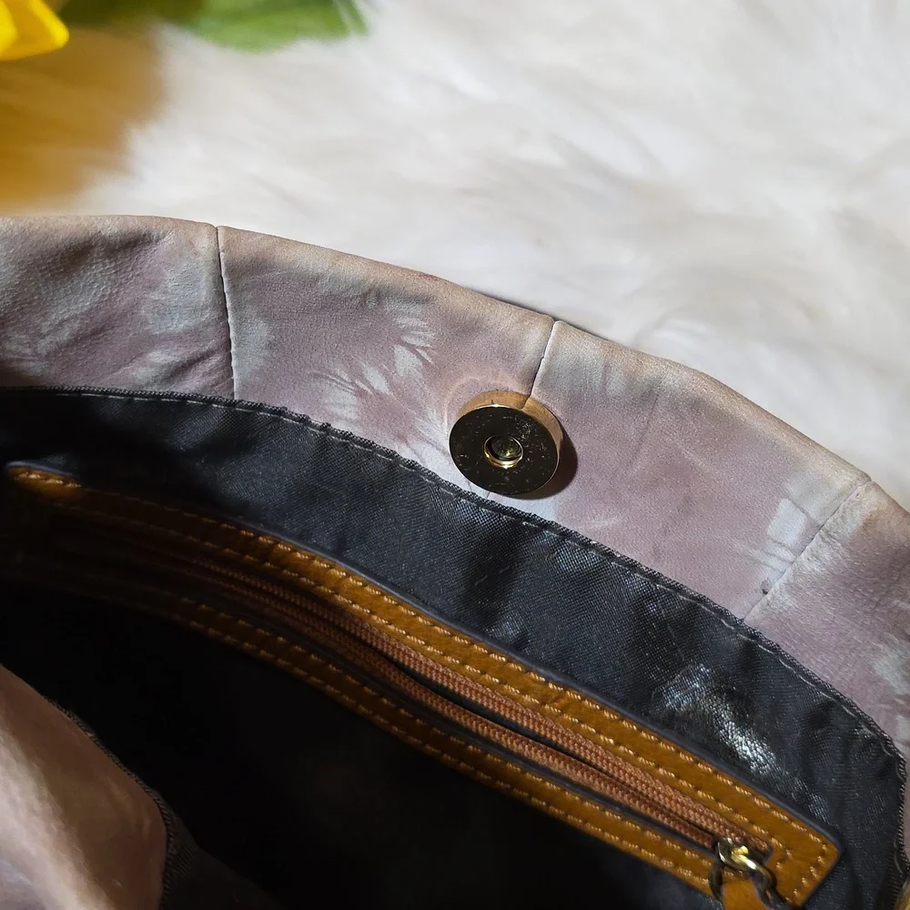 Vince Camuto Leather Tie-Dye Crossbody Bag - Picture 13 of 16